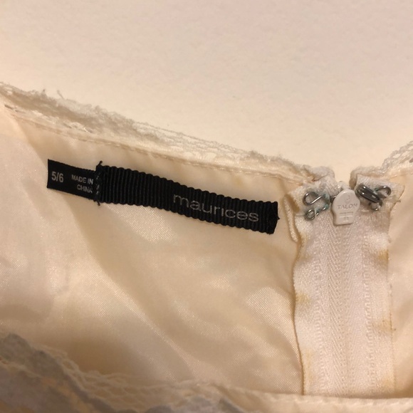 Maurice’s Beige and Teal Floral Dress - Picture 3 of 4